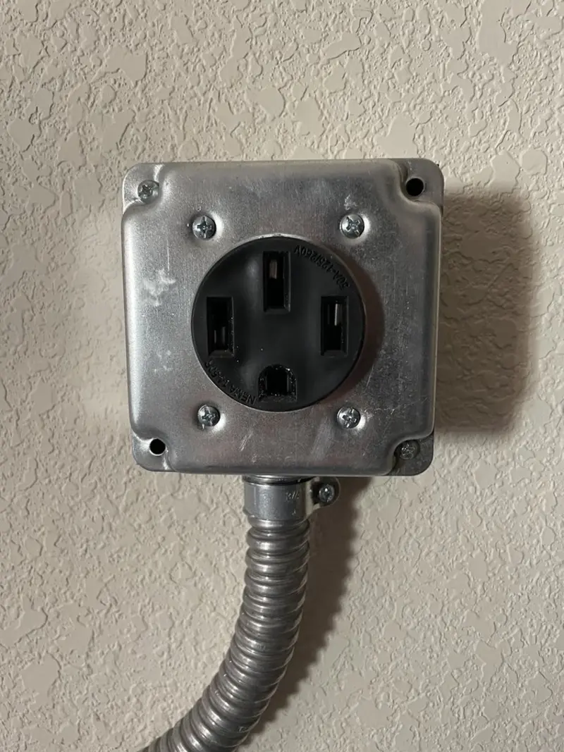 NEMA 14-50 outlet installed for Electrical Panel Upgrade in Plaquemine